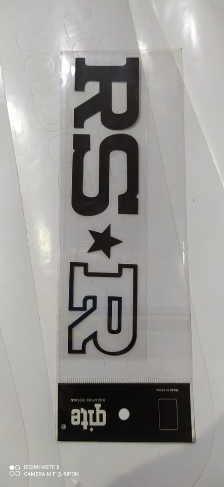Car Monogram Logo-RS*R black color