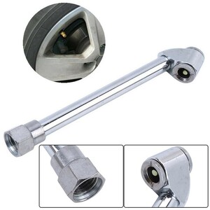 Car Tire Multi-Purpose Air Pump Hose Nozzle Gauge Inflator Inflatable Head Chuck