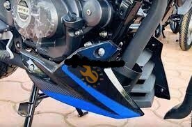 Pulsar Engine Guard Black and Blue Double Disk