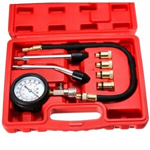 75mm Diameter Gas Compression Tester Auto Petrol Gas Engine Cylinder Automotive Test Kit 0-3