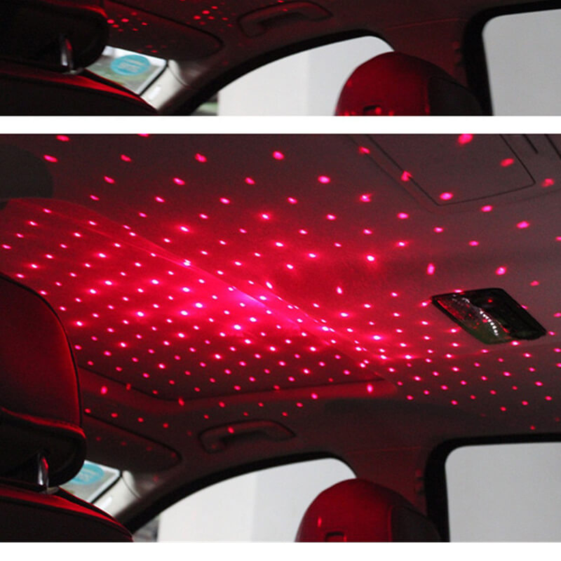 Adjustable USB Car Interior Decorative Light Mini LED Car Roof Star Night Lights Projector Atmosphere Lamp Room Party Decoration