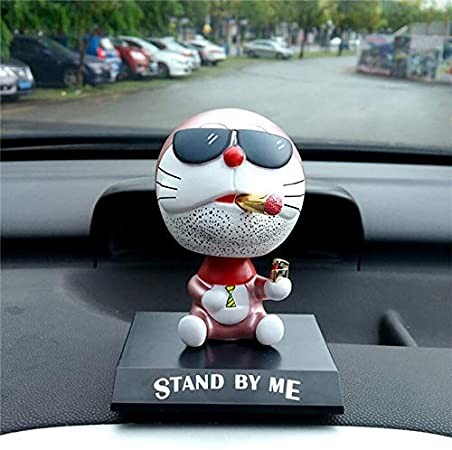 Cute Baymax Robot Shaking Head Doll Car Interior Decorations Cartoon Auto Decor Accessories