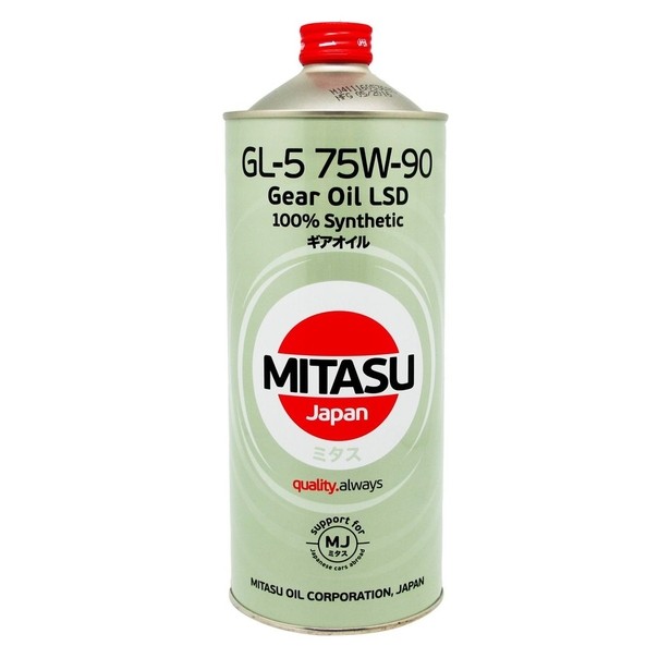 MITASU GEAR OIL GL-5 75W-90 FULLY-SYNTHETIC 1L