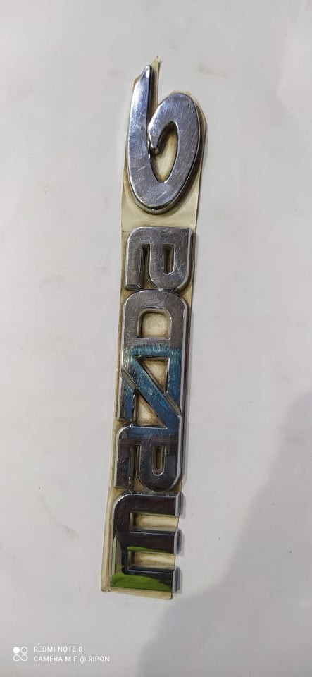 Car Monogram Logo MAZDA 6 silver color