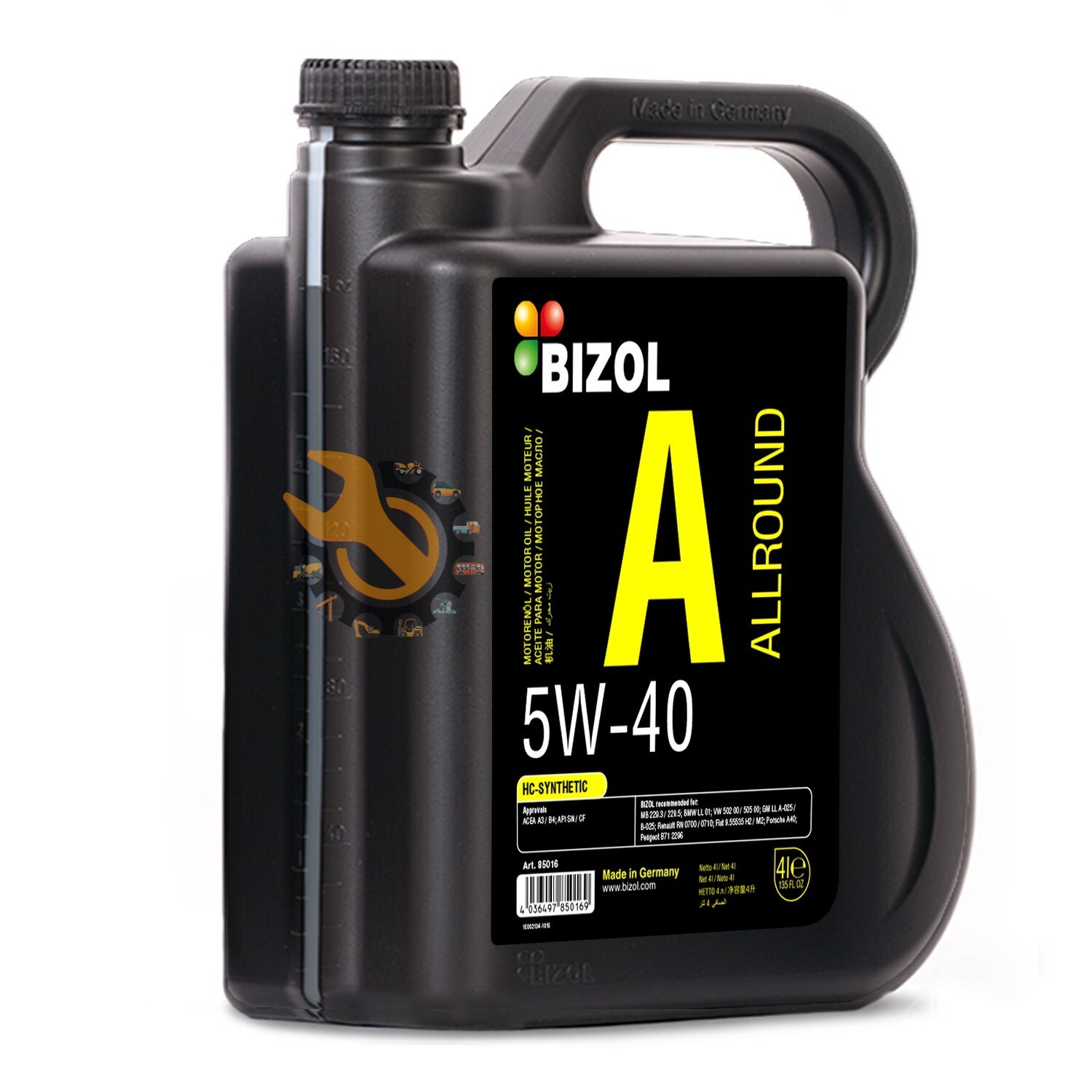 BIZOL Allround 5W-40 Engine Oil 4L