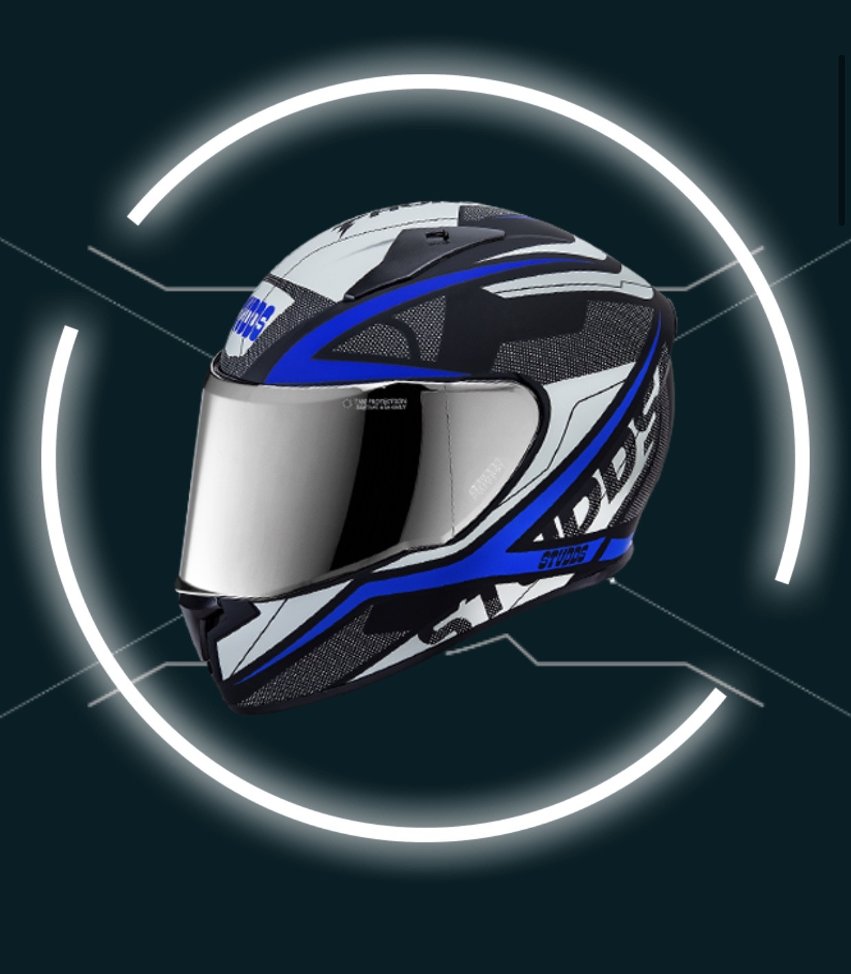 THUNDER D4 DECOR WITH MIRROR VISOR
