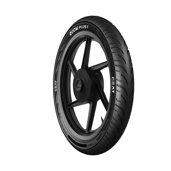 Ceat Zoom Plus F 100/80-17 52P Tubeless Bike Tyre, Front