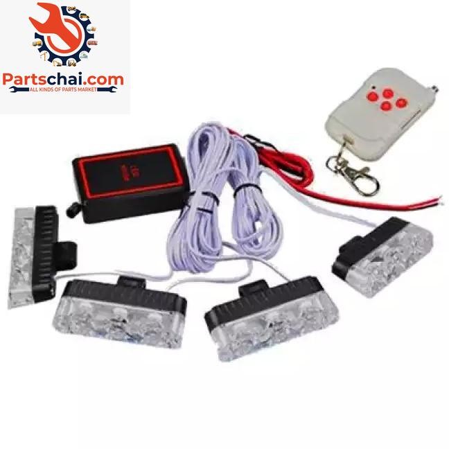 Wireless Remote Control Led Strobe Grill Flashlight