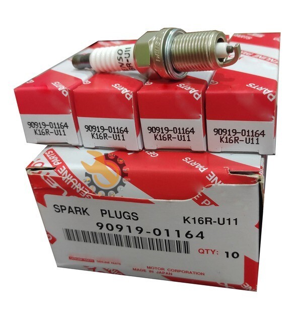 TOYOTA Corolla SPARK PLUG, Denso 90919-01164 K16R-U11 (4pcs)  Corolla
