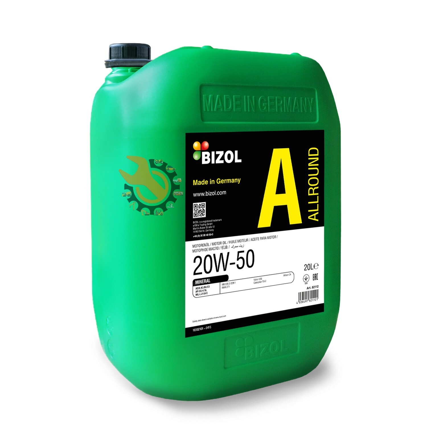 BIZOL Allround 20W-50 Engine Oil 20L