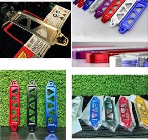 Universal Auto Car Truck Bumper Tilt License Number Plate Mount Frame Holder