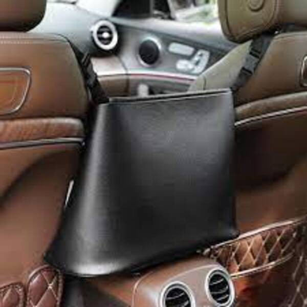 Car Seat Back Organizer Pet Barrier Hanging Faux