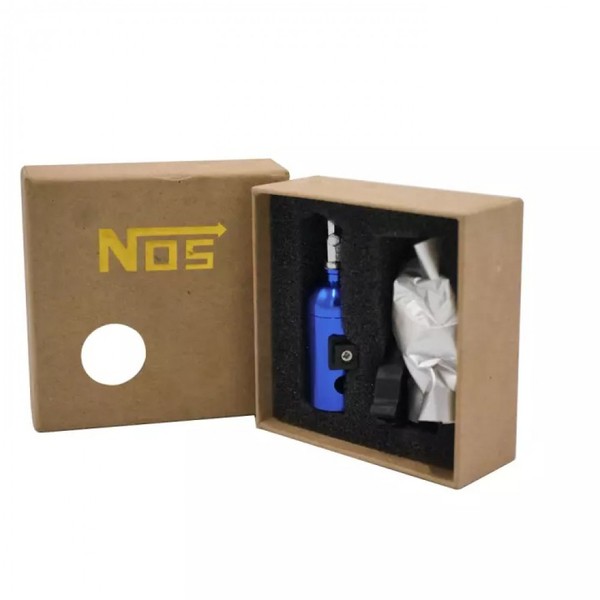 NOS CAN CYLINDER SHAPE AC VENT CAR PERFUME - BLUE