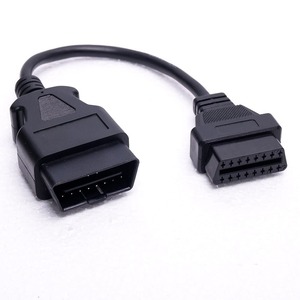 OBD Extension Cable Male to Female 16-pin Power Connector OBD2 Diagnostic Tool Extension Cable - 30cm