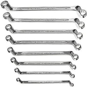 10 Piece Double Ended Ring Spanner Set Size: 6-32mm