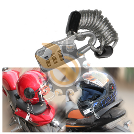 Helmet Security 3-Digit Combination Lock for Helmet and Others Sports Gear