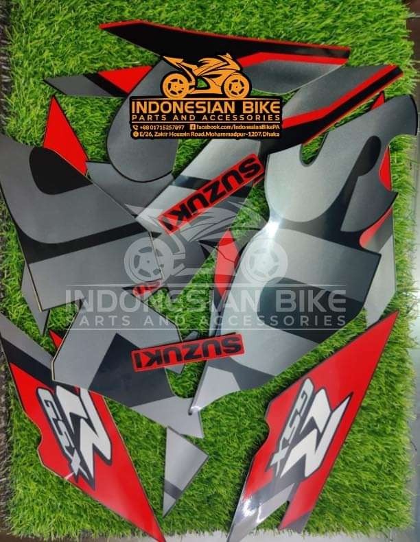 Suzuki GSX-R Full Set Body Stickers Indonesia
