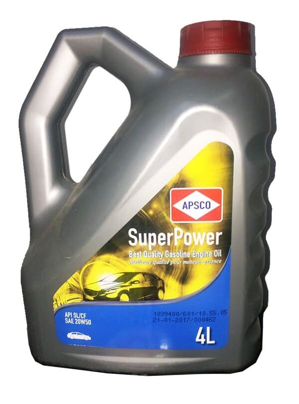 APSCO SuperPower Gasoline Engine Oil API SL/CF SAE 20W50