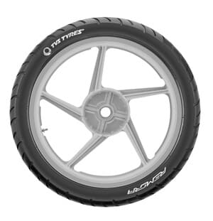 TVS Eurogrip 90/90-17 49P TBL ATT455F Tubeless Bike Tyre, Front (3MCY50)