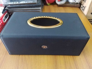 Squae Shape Leather Tissue Box For Cars