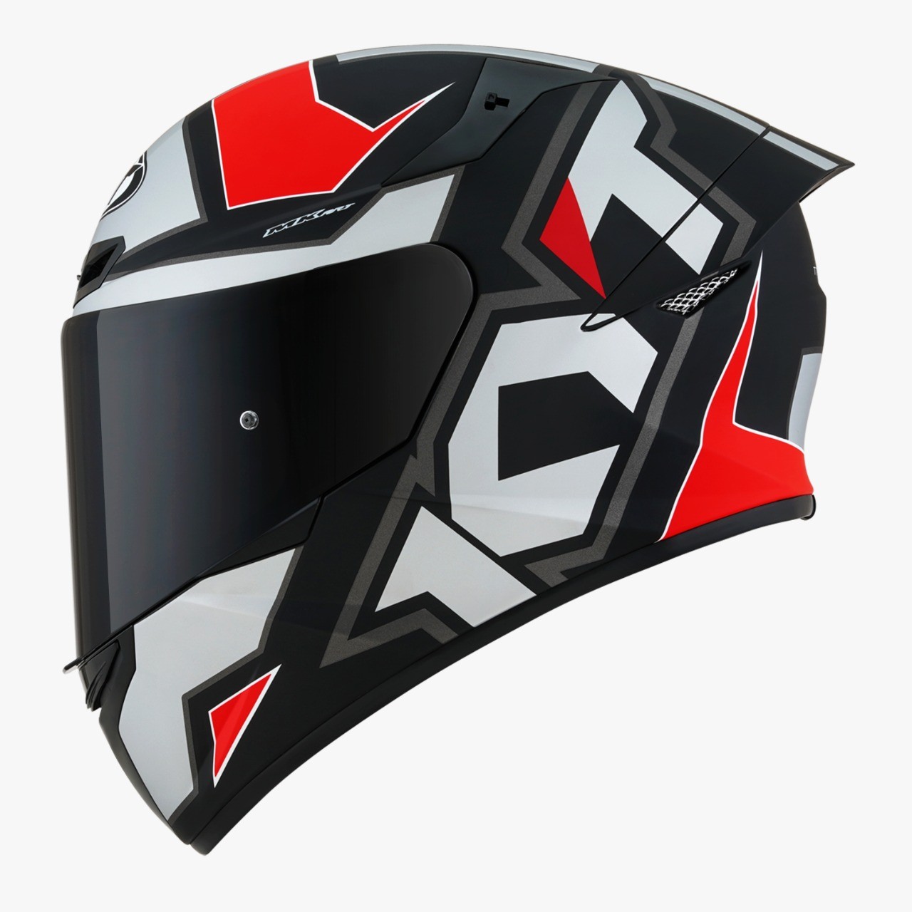 KYT TT Course Matt Grey Red Helmet