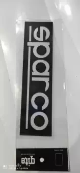 Car Monogram Logo-Sticker Sparco Black color