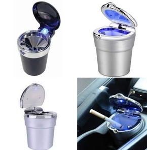 Portable Car Home LED Light up Ashtray Auto Travel Cigarette Ash Holder Cup