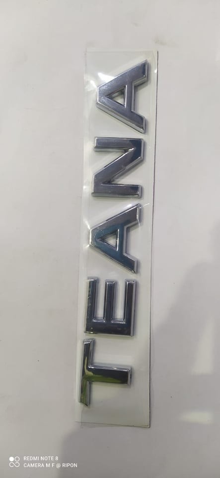 Car Monogram Logo Tena Silver  color